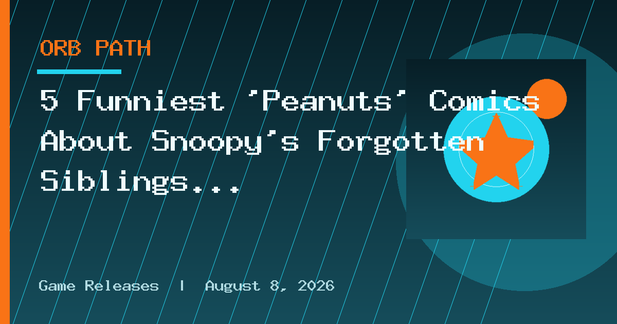 5 Funniest 'Peanuts' Comics About Snoopy's Forgotten Siblings