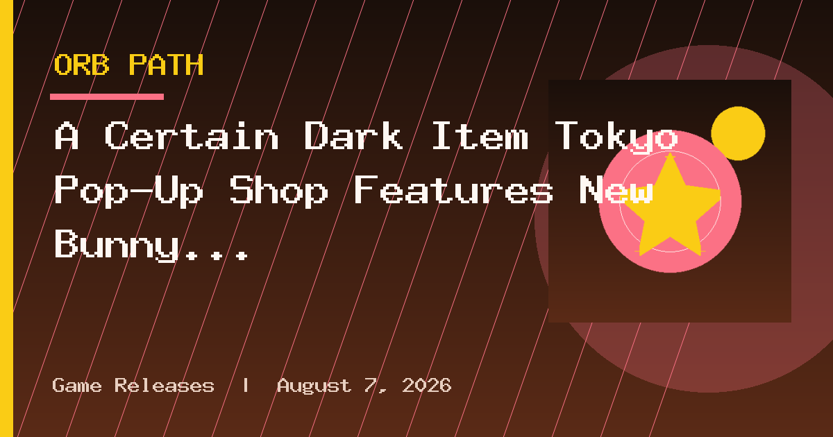 A Certain Dark Item Tokyo Pop-Up Shop Features New Bunny Girl Artwork
