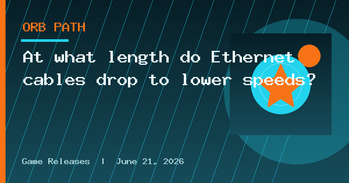At what length do Ethernet cables drop to lower speeds?