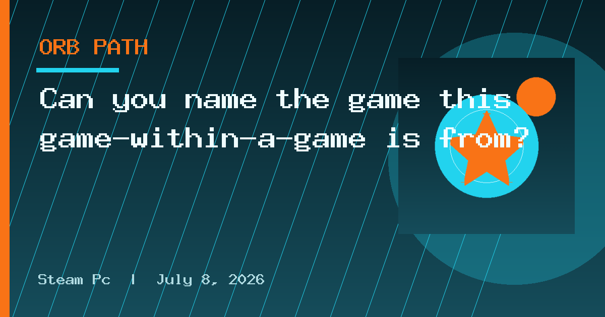 Can you name the game this game-within-a-game is from?