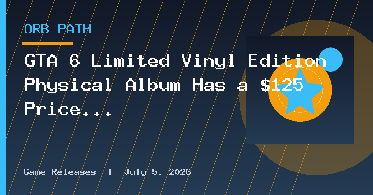 GTA 6 Limited Vinyl Edition Physical Album Has a $125 Price Tag