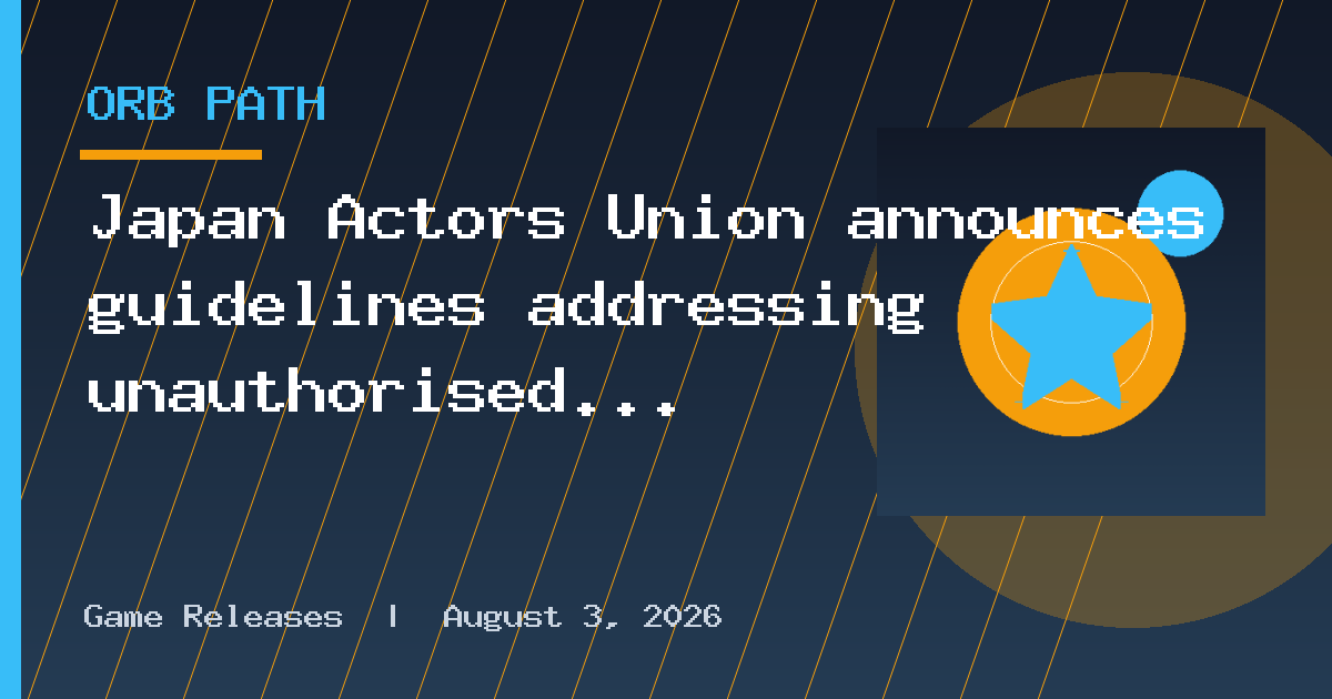 Japan Actors Union announces guidelines addressing unauthorised use