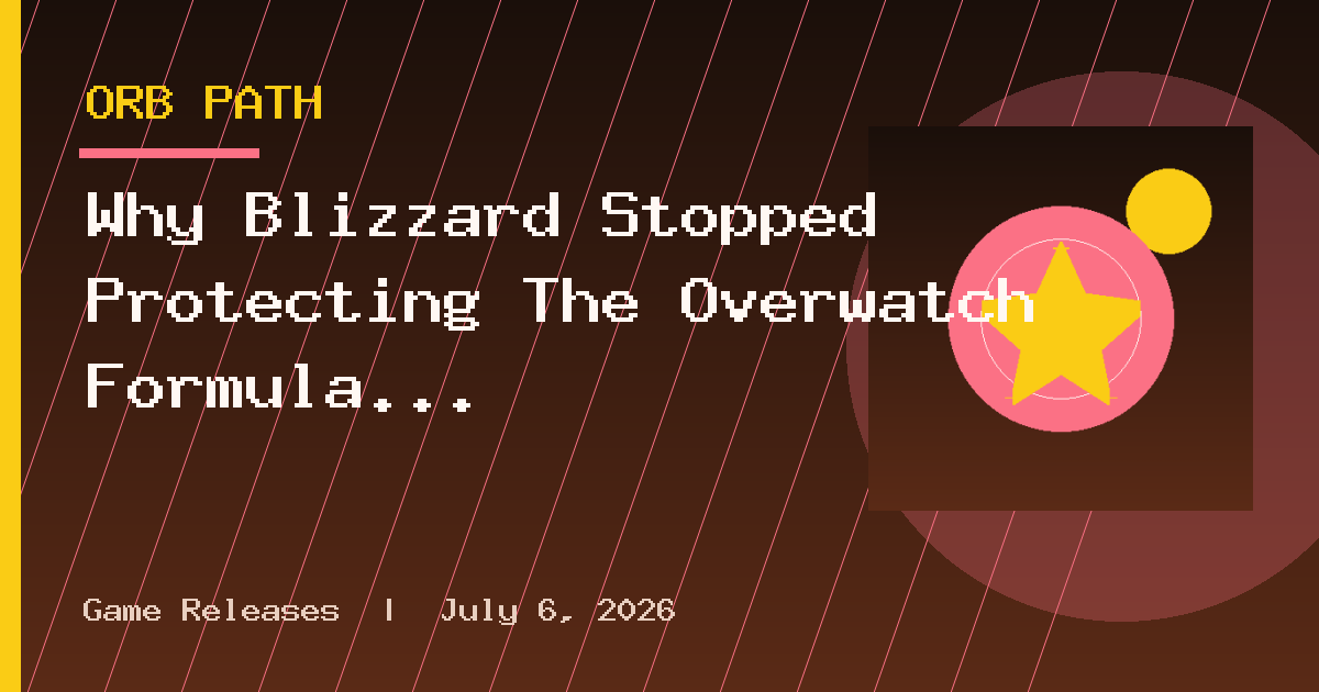 Why Blizzard Stopped Protecting The Overwatch Formula To Save The Game