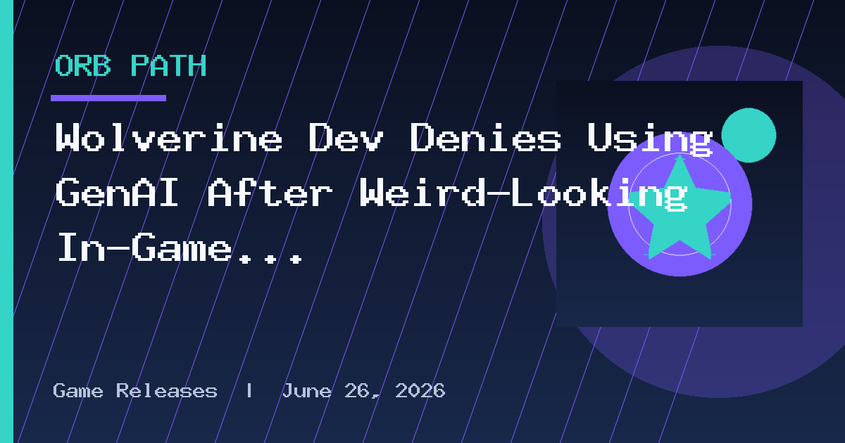Wolverine Dev Denies Using GenAI After Weird-Looking In-Game Sign Discovered